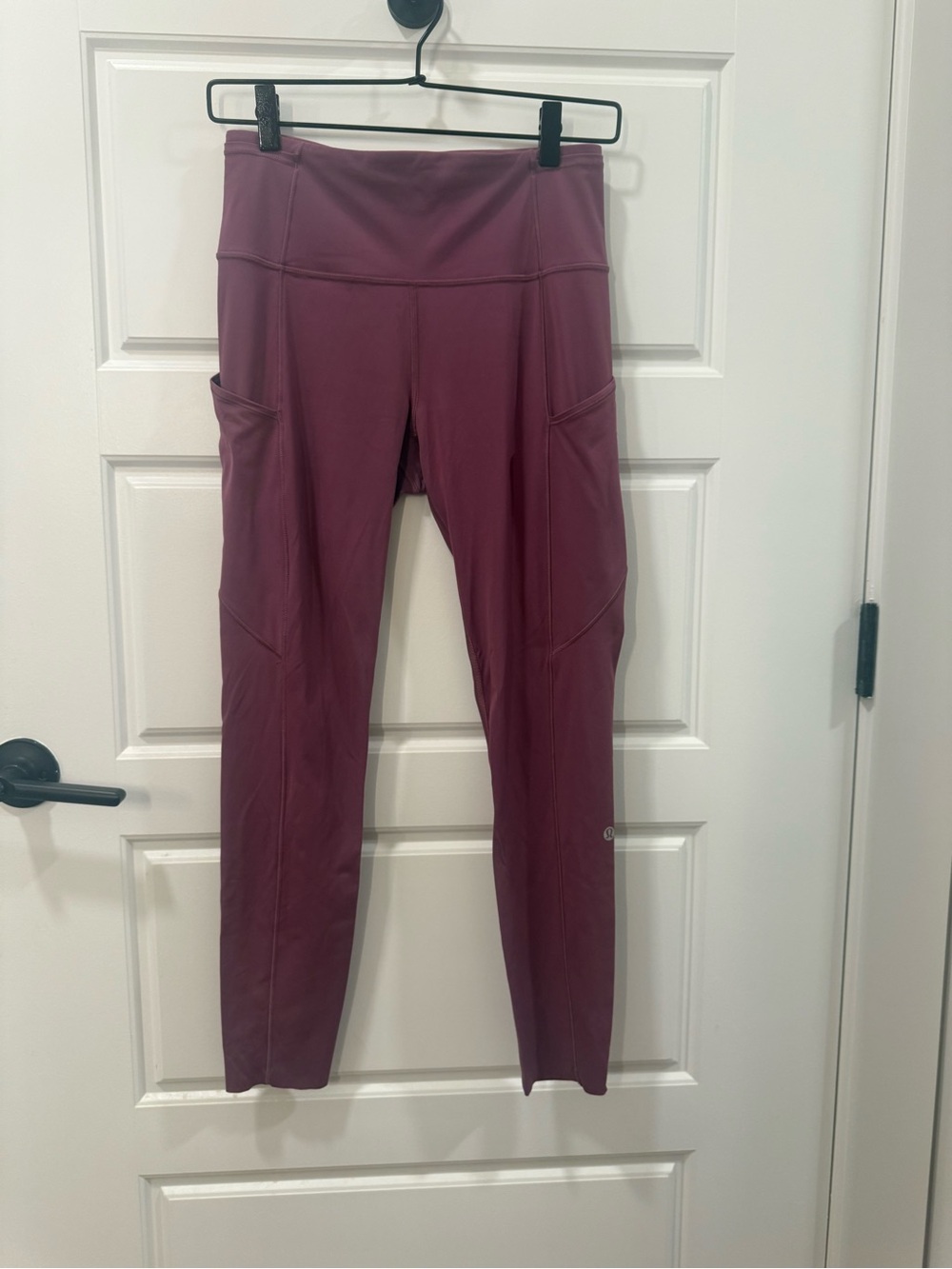 Lululemon High-Rise Pocket Leggings in Plum